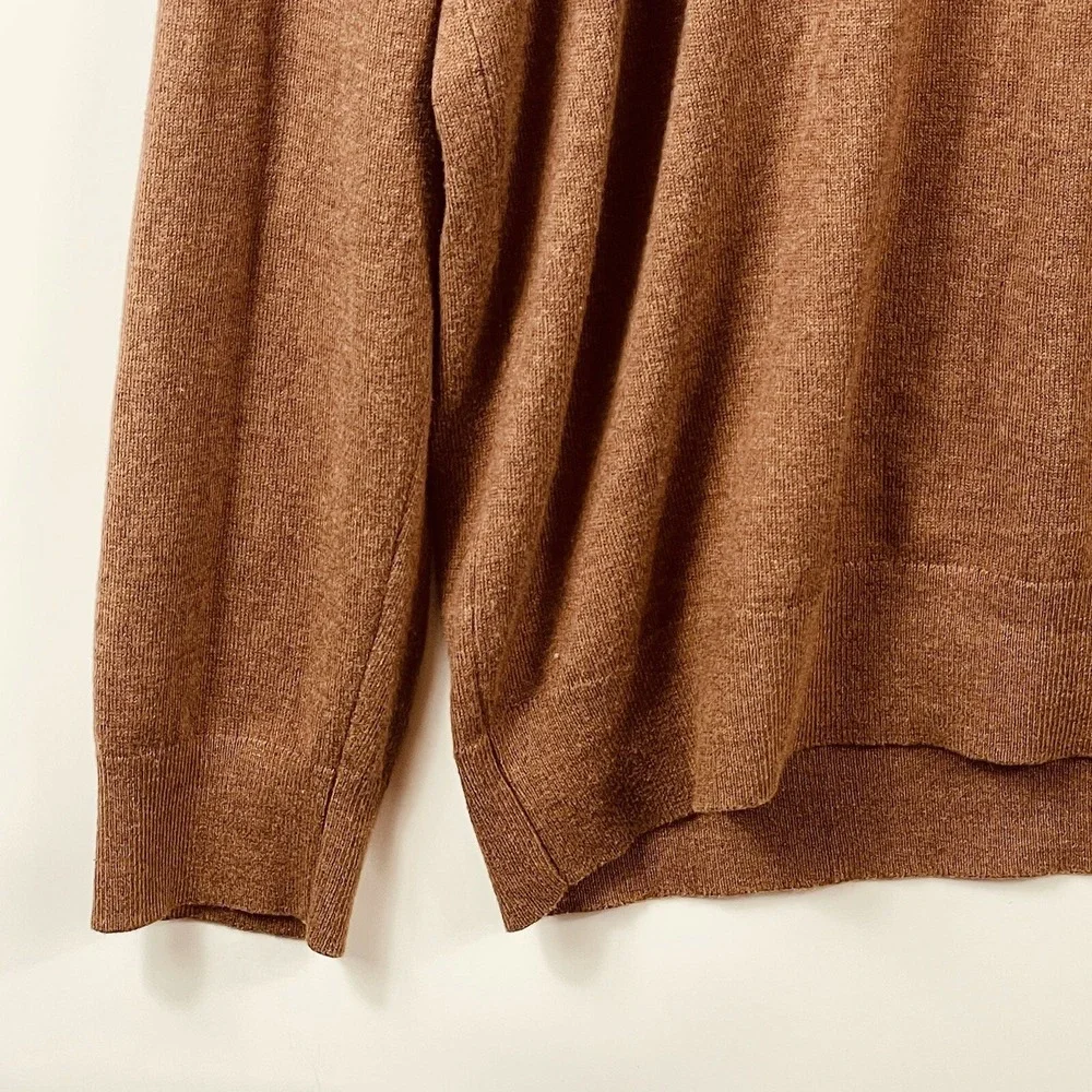 Banana Republic Mens XL Sweater Premium Luxe‎ Yarn Brown Preppy Grunge Indie